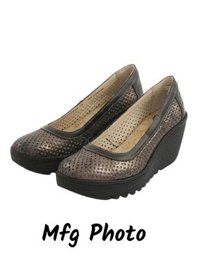 Fly London Yobe Platform Wedge, Womens 37 EU (6-6.5 US)